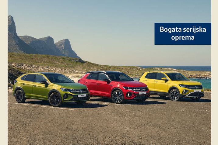Volkswagen SUV Taigo, T-Cross in T-Roc – akcijske cene