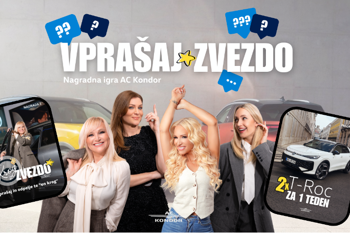 Nagradna igra AC Kondor Vprašaj Zvezdo - Nuša Derenda, Alya, Manca Špik, Ines Erbus